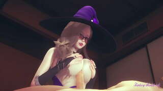 Genshin Impact Սոլո - Տեսակետ Lisa titjob մինետ և մտցնել